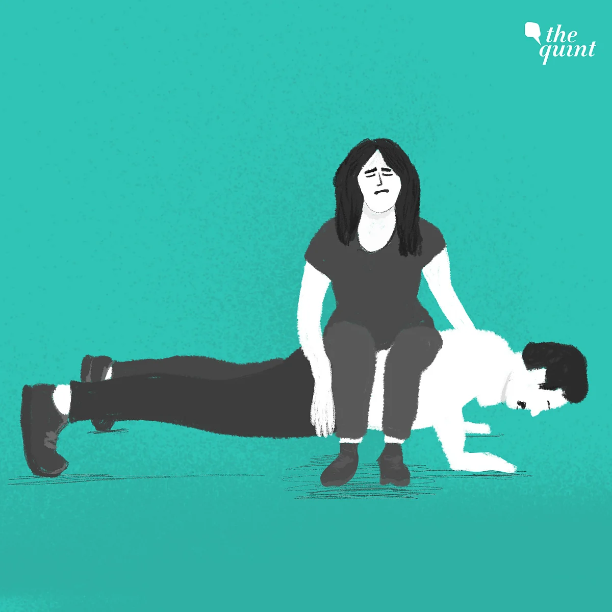 Apoorva has alleged that she was asked by her professor to act like his body weight during push-ups.