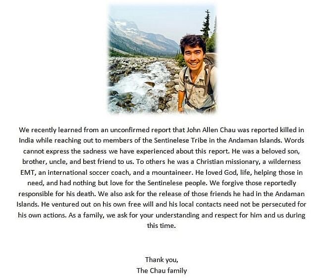 According to the police, John Allen Chau had bribed locals, including fishermen, with Rs 25,000 to take him there.