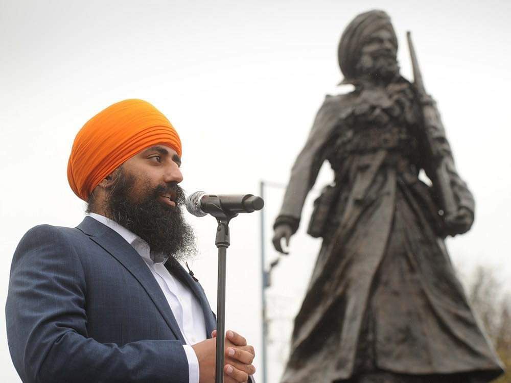 Memorial Honours Singhs of the Great War with a 10-foot high bronze statue of a First World War Sikh soldier.