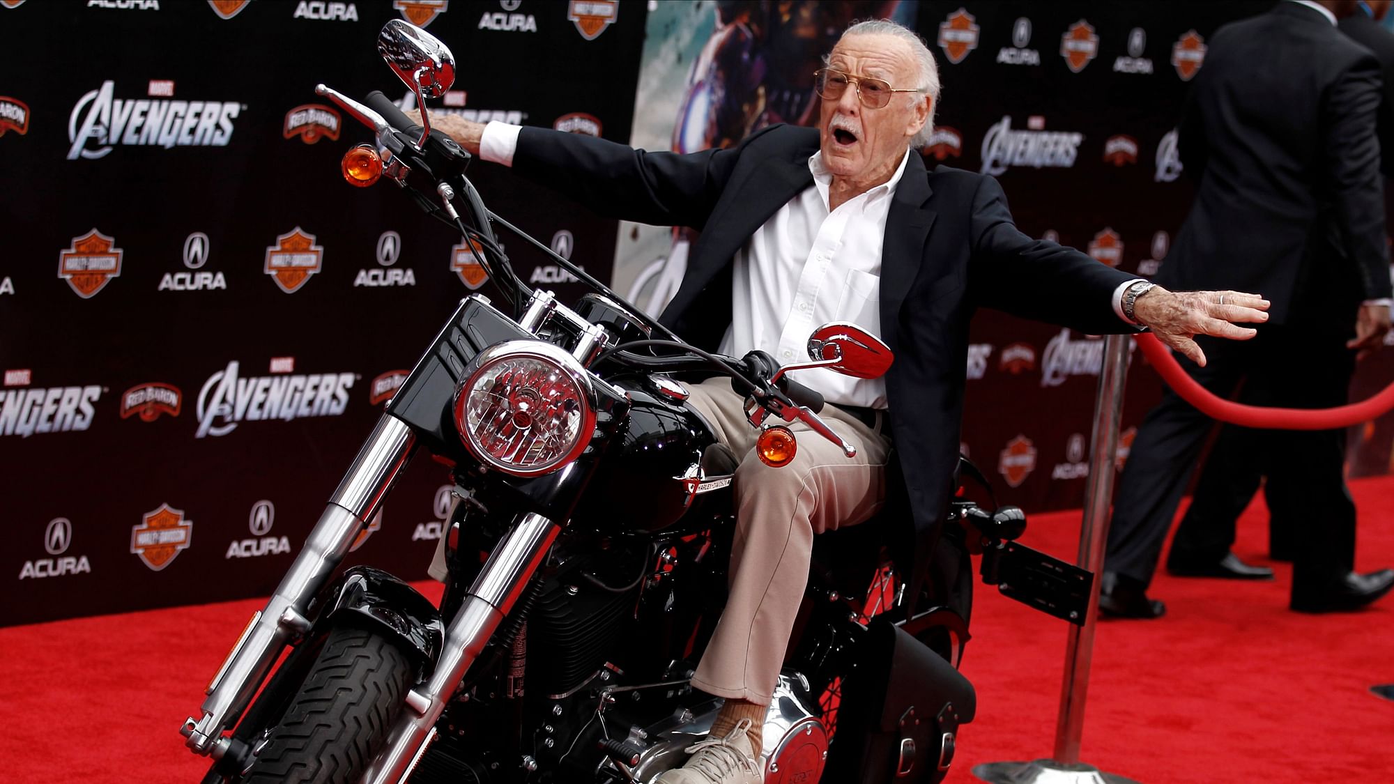 Stan Lee at the premiere of “The Avengers” in Los Angeles.