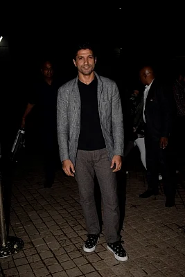 Mumbai: Director-actor Farhan Akhtar at the special screening of film "Gold" in Mumbai on Aug 15, 2018. (Photo: IANS)