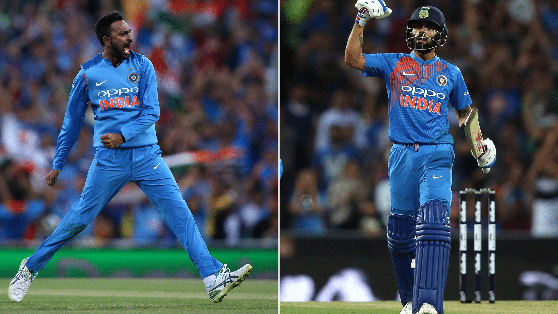 Krunal Pandya and Virat Kohli were the architects of India’s series-levelling win vs Australia in the third T20I at Sydney
