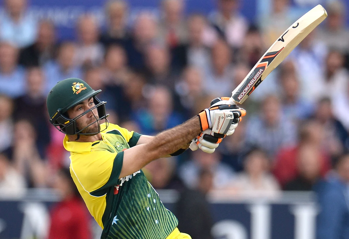 Glenn Maxwell in action.
