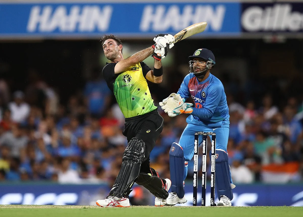 Glenn Maxwell top-scored for Australia, hitting four sixes in his 24-ball 46