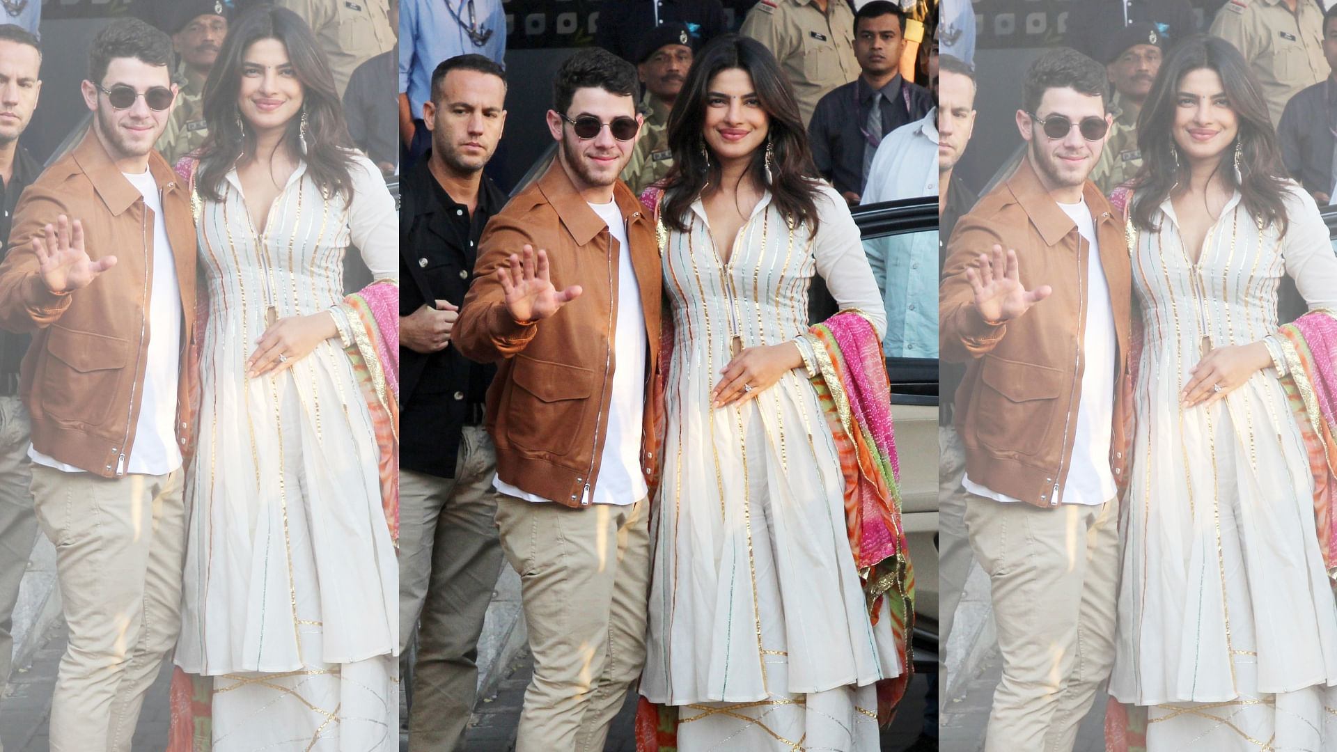 Priyanka Chopra and Nick Jonas begin their four day wedding celebration.