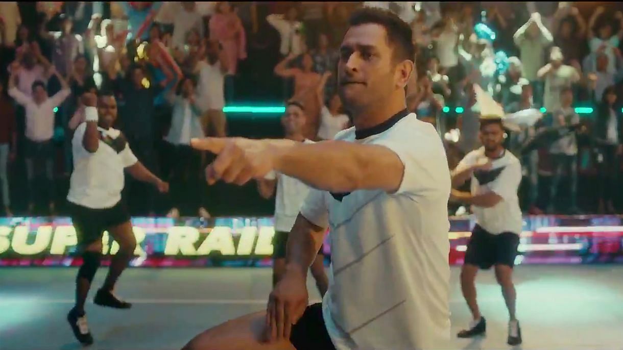 In the 40-second long advertisement, the former Indian captain can be seen playing kabaddi and completing a successful raid.