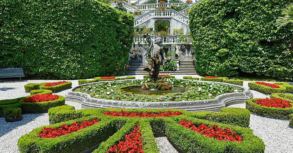 Villa Carlotta is one of the many stunning villas at Lake Como.
