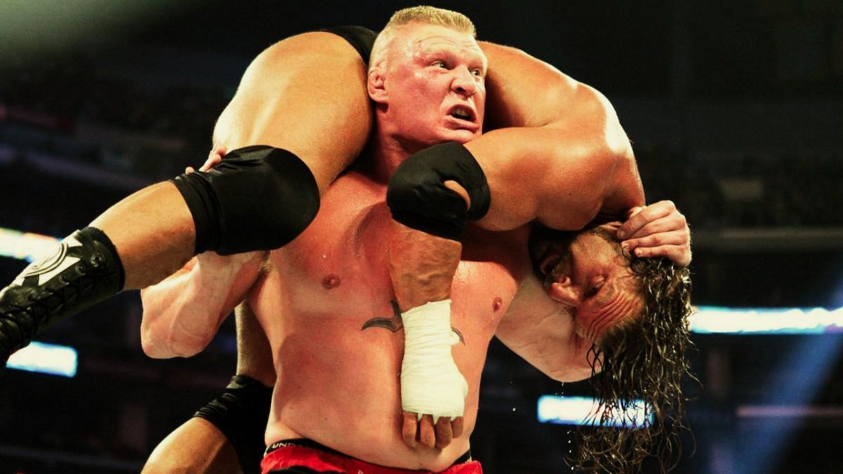 Brock Lesnar in action.