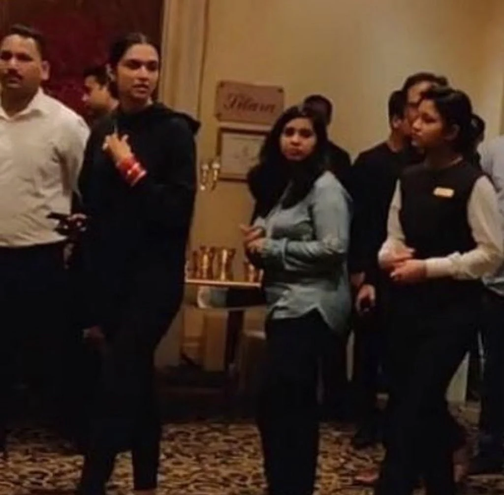 Deepika oversees preparations at the venue.