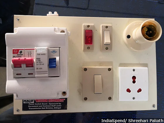 Single point connections were provided to homes where wiring was damaged or those with issues of structural stability. 