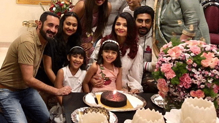 Aishwarya Rai Bachchan celebrates her birthday with family and friends.&nbsp;