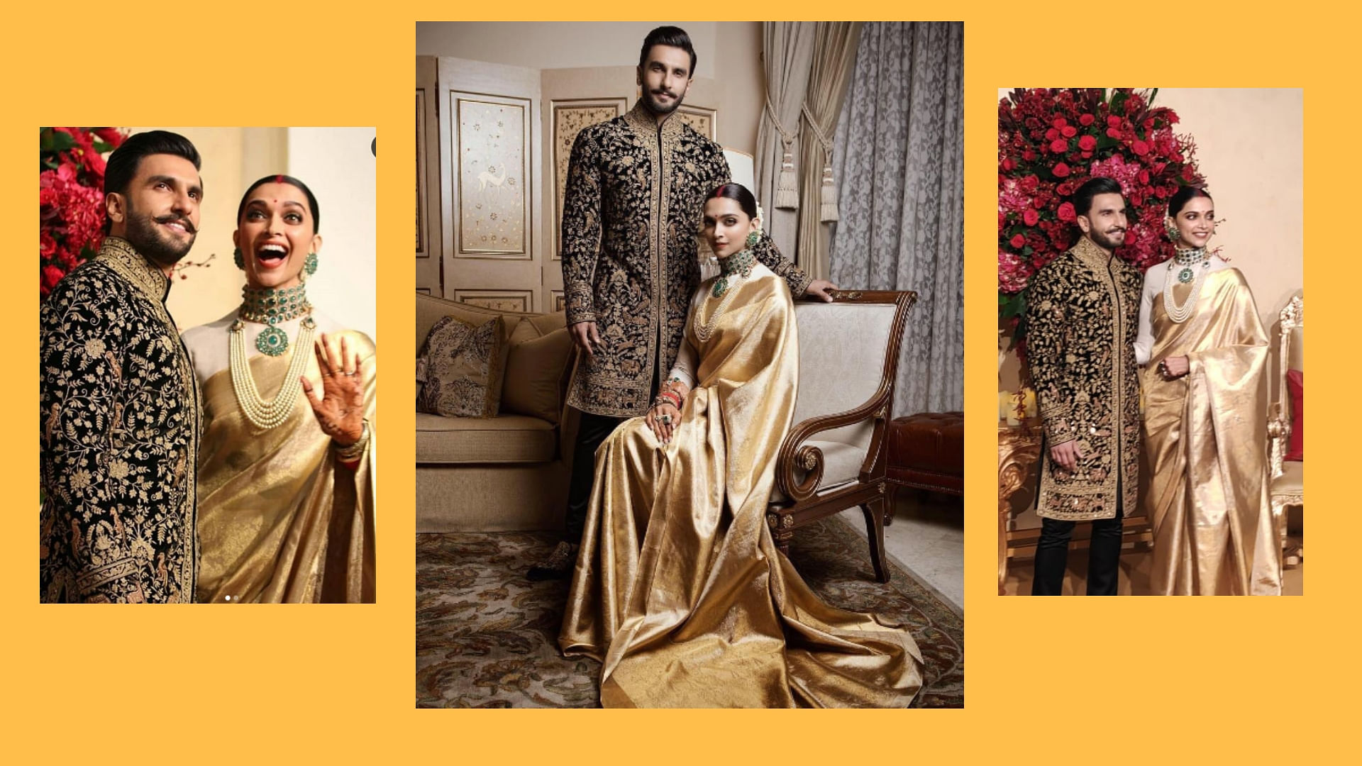 Deepika and Ranveer flag off the first of the post-wedding festivities with a reception in Bengaluru on 21 November.&nbsp;