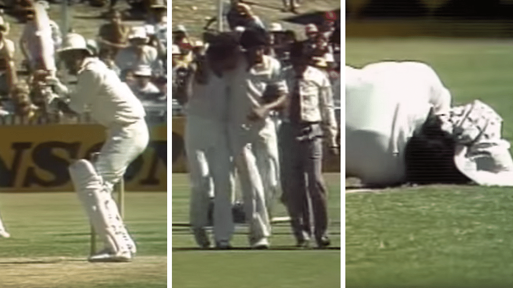 During India’s tour of Australia in 1980-81, Len Pascoe’s bouncer hit Sandeep Patil on the head and he had to be assisted off the field.