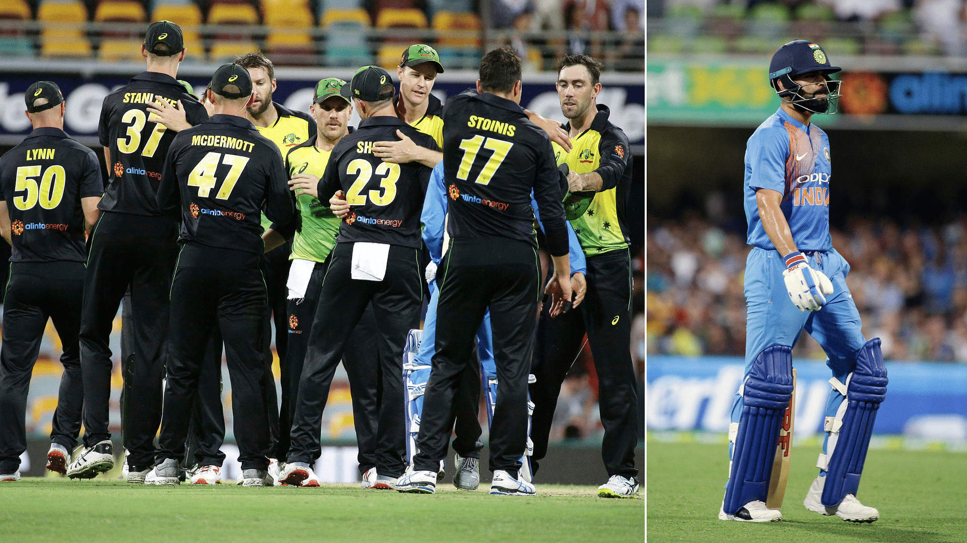 India began their tour of Australia with a 4-run defeat (DLS) in the 1st T20I at Brisbane