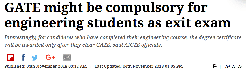 The AICTE has issued an official notice rubbishing reports. 