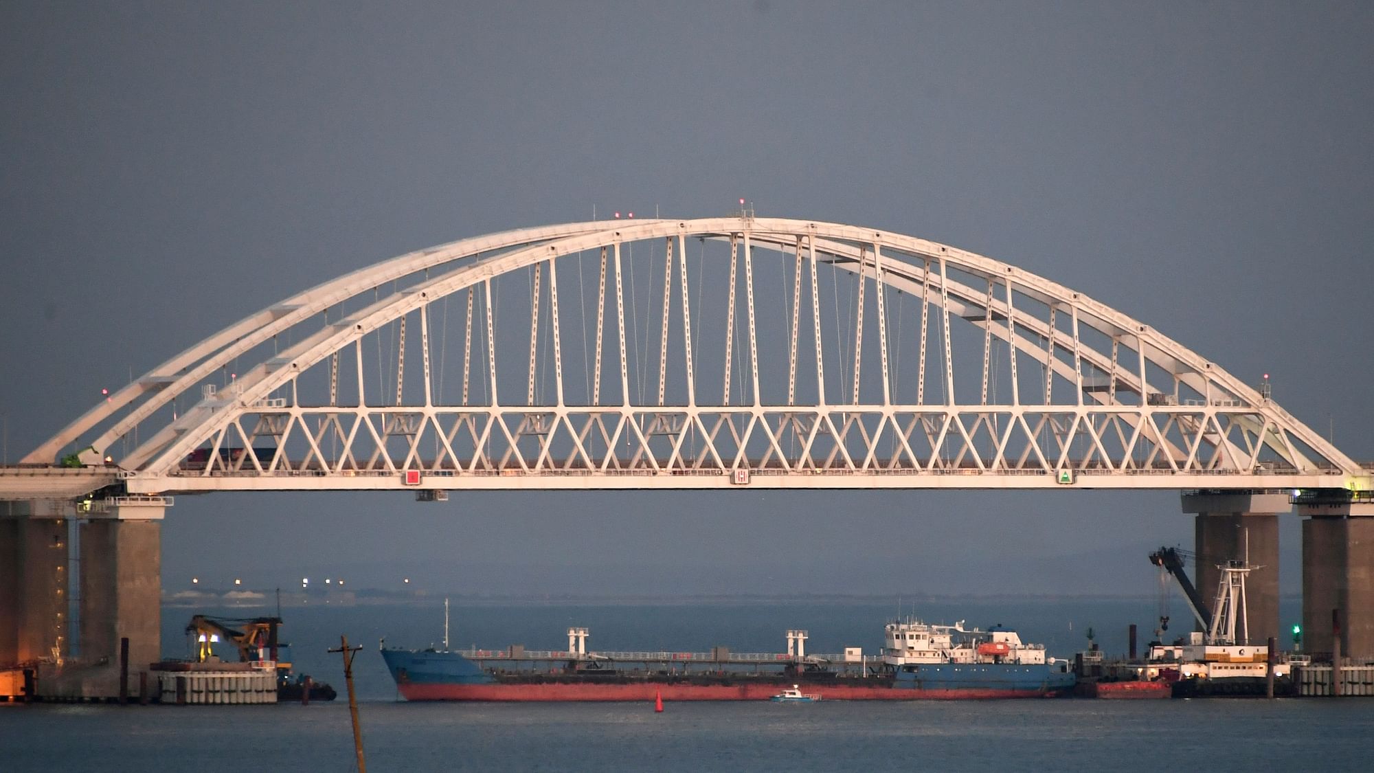Russia and Ukraine traded accusations over another incident involving the three vessels.