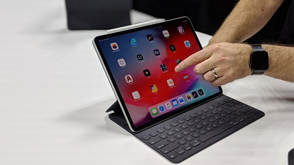Apple iPad Pro 2018 looks different from the older models.