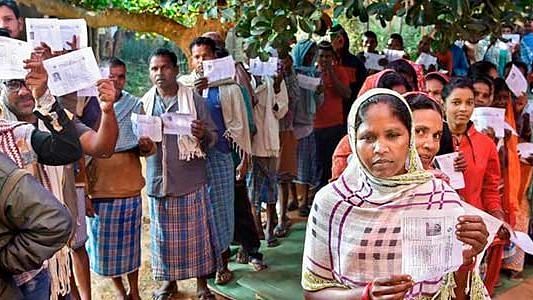Voters turned up in large numbers at polling booths in Naxal hotbed of Sukma district in Chhattisgarh.&nbsp;