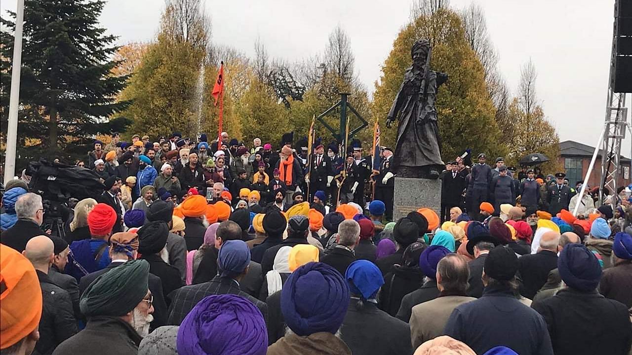 Memorial honours Singhs of the Great War with a 10-foot high bronze statue of a First World War Sikh soldier.