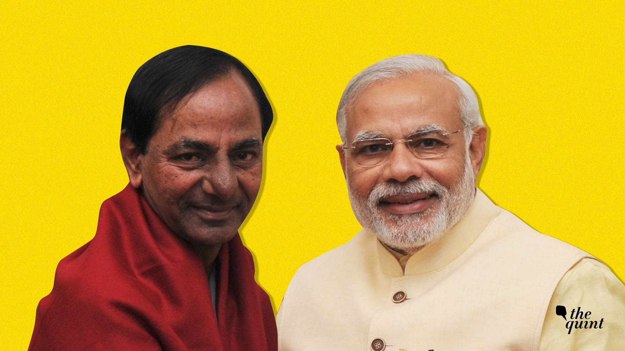 Image of Modi and KCR used for representational purposes.