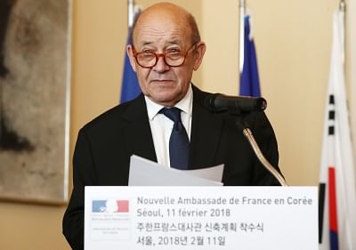 French Foreign Minister Jean-Yves Le Drian. (Yonhap/IANS)