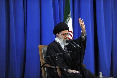 Ayatollah Ali Khamenei (Credit Image: Â© Ahmad Halabisaz/Xinhua/ZUMAPRESS.com)