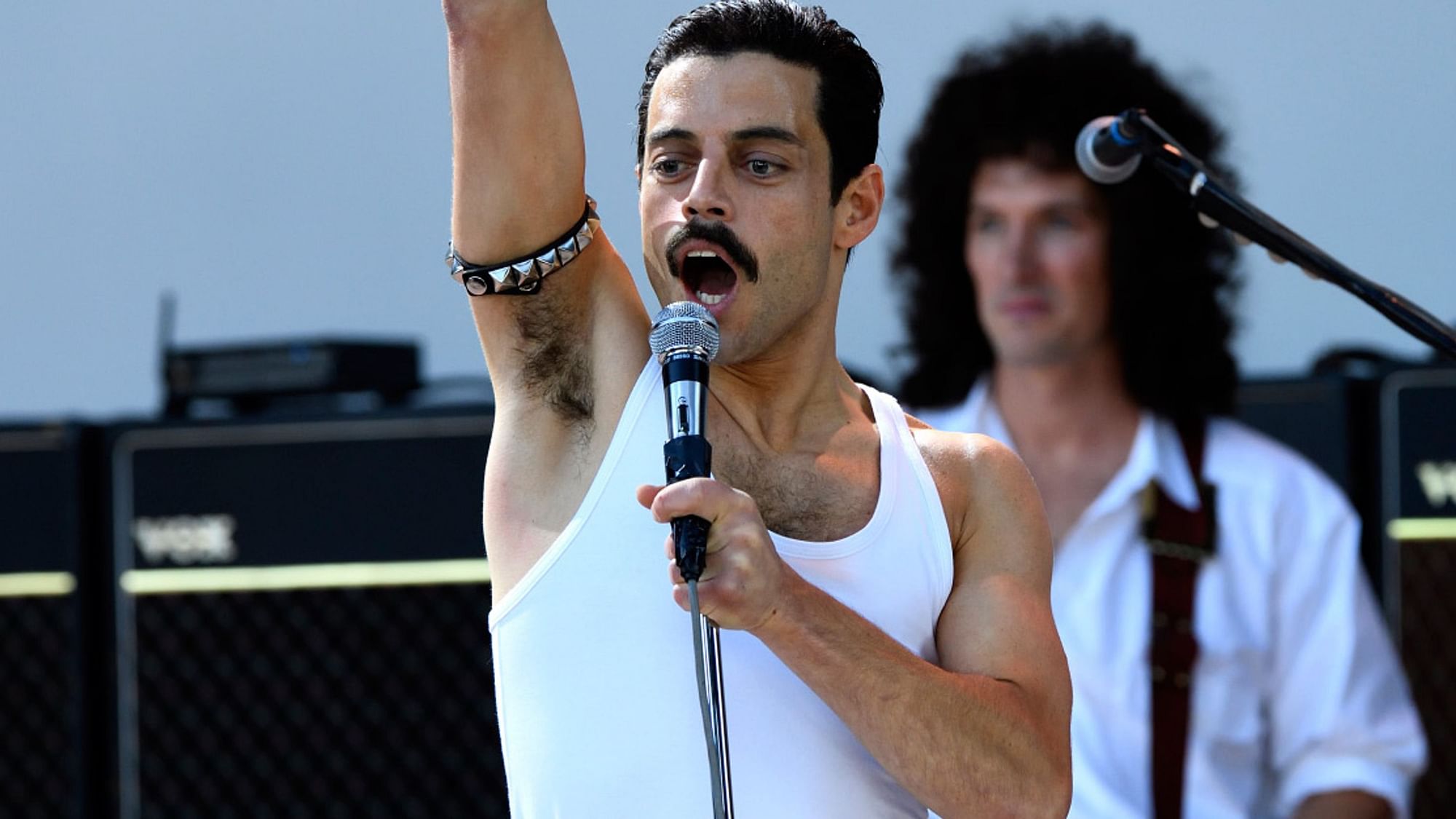 Rami Malek plays Freddie Mercury in <i>Bohemian Rhapsody</i>.&nbsp;