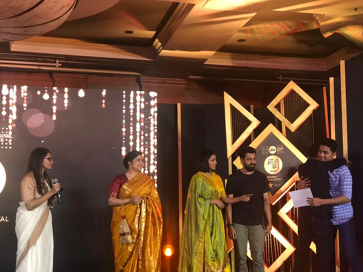 Gilroy Rodrigues winning Special Jury Mention for his film ‘Metaphor’.