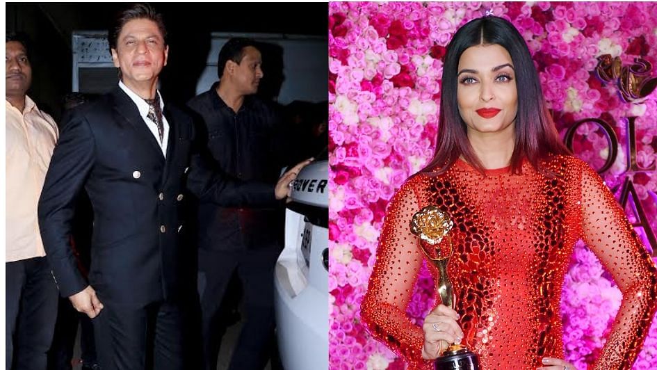 Shah Rukh Khan and Aishwarya Rai Bachchan at the Lux Gold Rose Awards&nbsp;