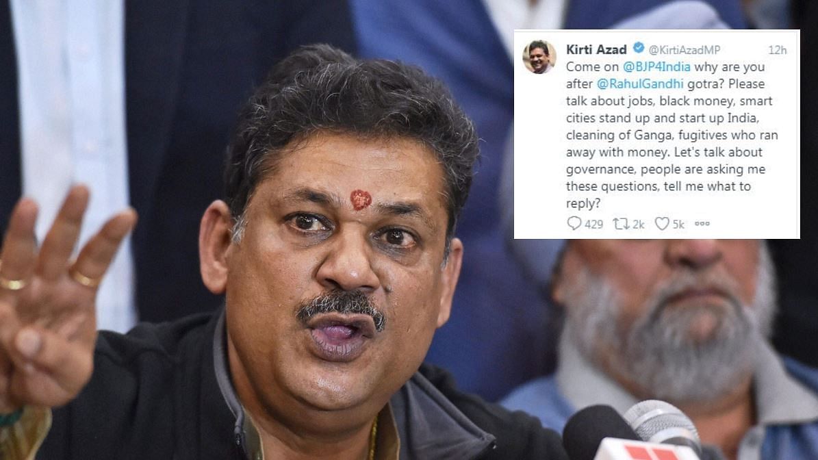 Kirti Azad slammed the BJP for raking up the issue of Rahul Gandhi’s <i>gotra</i> during election campaigns.&nbsp;