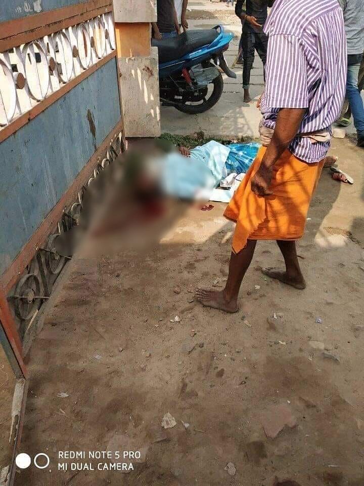 The victim was beaten up by the mob, who then burnt him alive