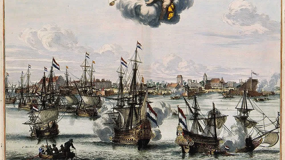 The capture of Kochi and victory of the Dutch V.O.C. over the Portuguese in 1656, on the coast of Malabar.