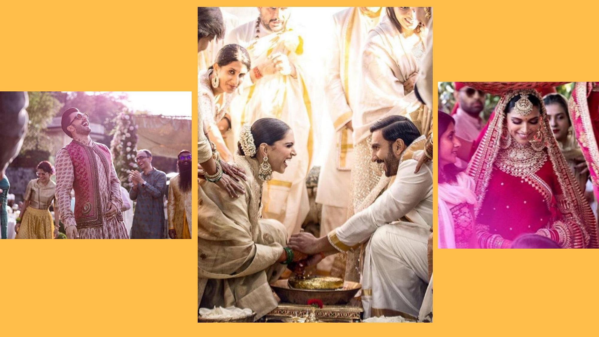  The Ranveer Singh and Deepika Padukone nuptials are wedding goals.