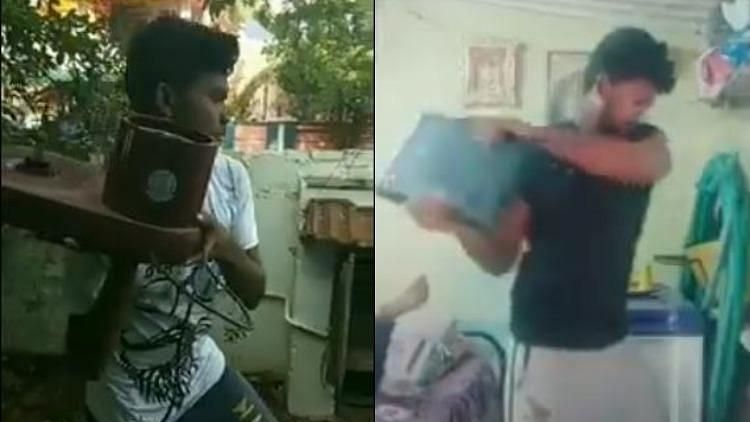 Vijay Fans  Burn and Smash Freebies After Cuts in ‘Sarkar’