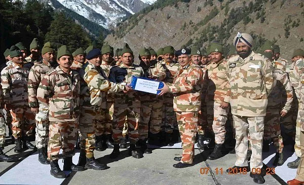 ITBP soldiers in uniform similar to that worn by the personnel in the viral post.