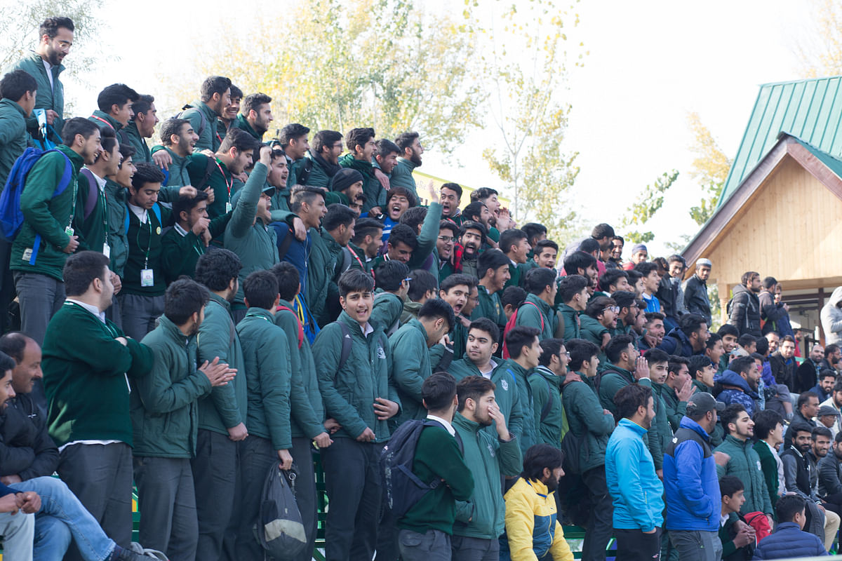 At least 6,000 ecstatic spectators gathered to watch the first ever I-League match in Kashmir.