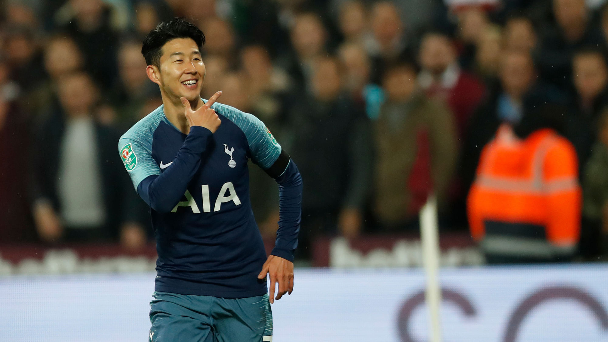 Son Heung-min burst out of a 19-game goal drought to help Tottenham into the English League Cup quarter-finals.