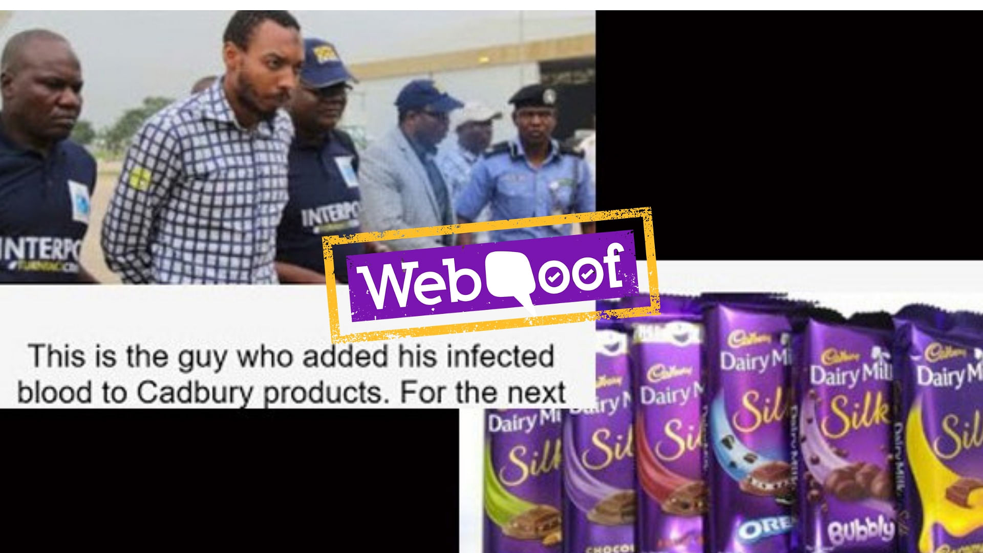 A message went viral on social media urging people to avoid buying Cadbury products as they were contaminated with HIV.
