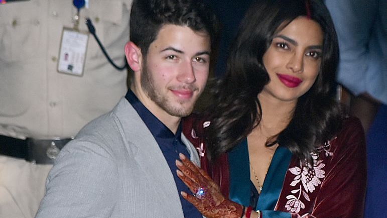Priyanka Chopra and Nick Jonas arrive in Mumbai for a reception that is reportedly set to be graced by the who’s who of B-Town.