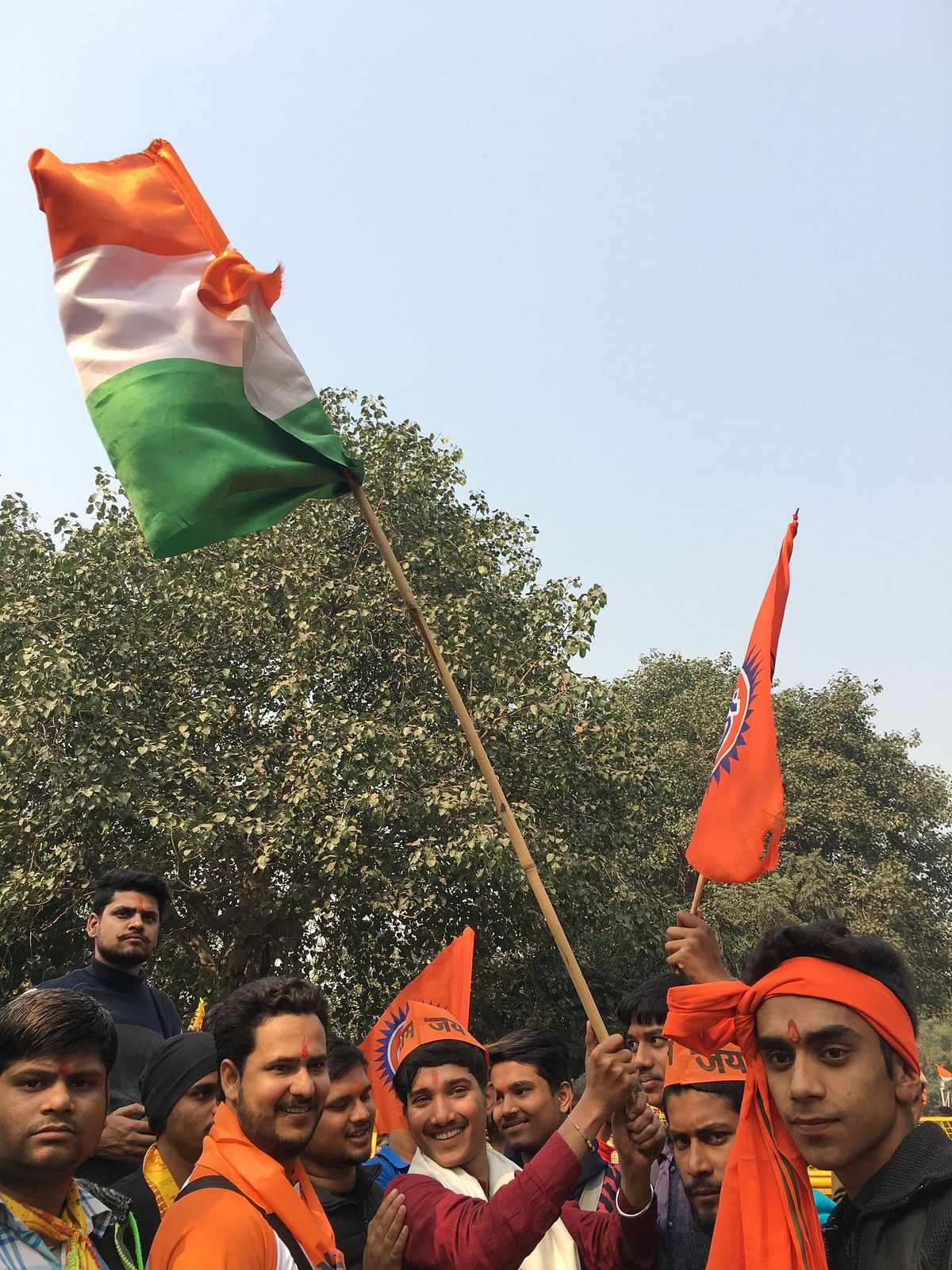 Supporters at VHP rally claimed, “building Ram temple in Ayodhya would resolve agrarian crisis and empower women”.
