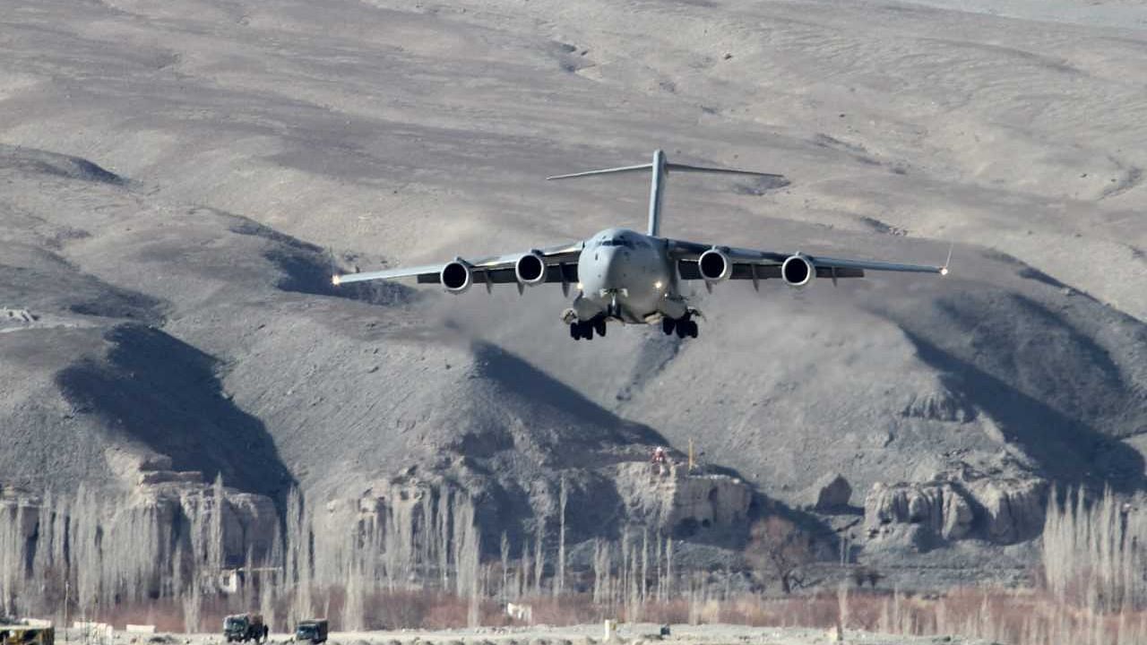 One of the aircraft used by the Indian Air Force for its rapid airlift effort on Tuesday, 18 December.&nbsp;