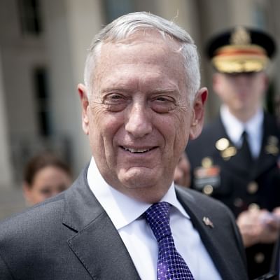 WASHINGTON, Dec. 21, 2018 (Xinhua) -- File photo shows the U.S. Defense Secretary James Mattis at the Pentagon, Virginia, the United States, on Aug. 7, 2018. U.S. President Donald Trump said Thursday that Mattis is to retire at the end of February.Mattis will "be retiring, with distinction," after having served the administration as the defense chief for the past two years, Trump tweeted. "During Jim