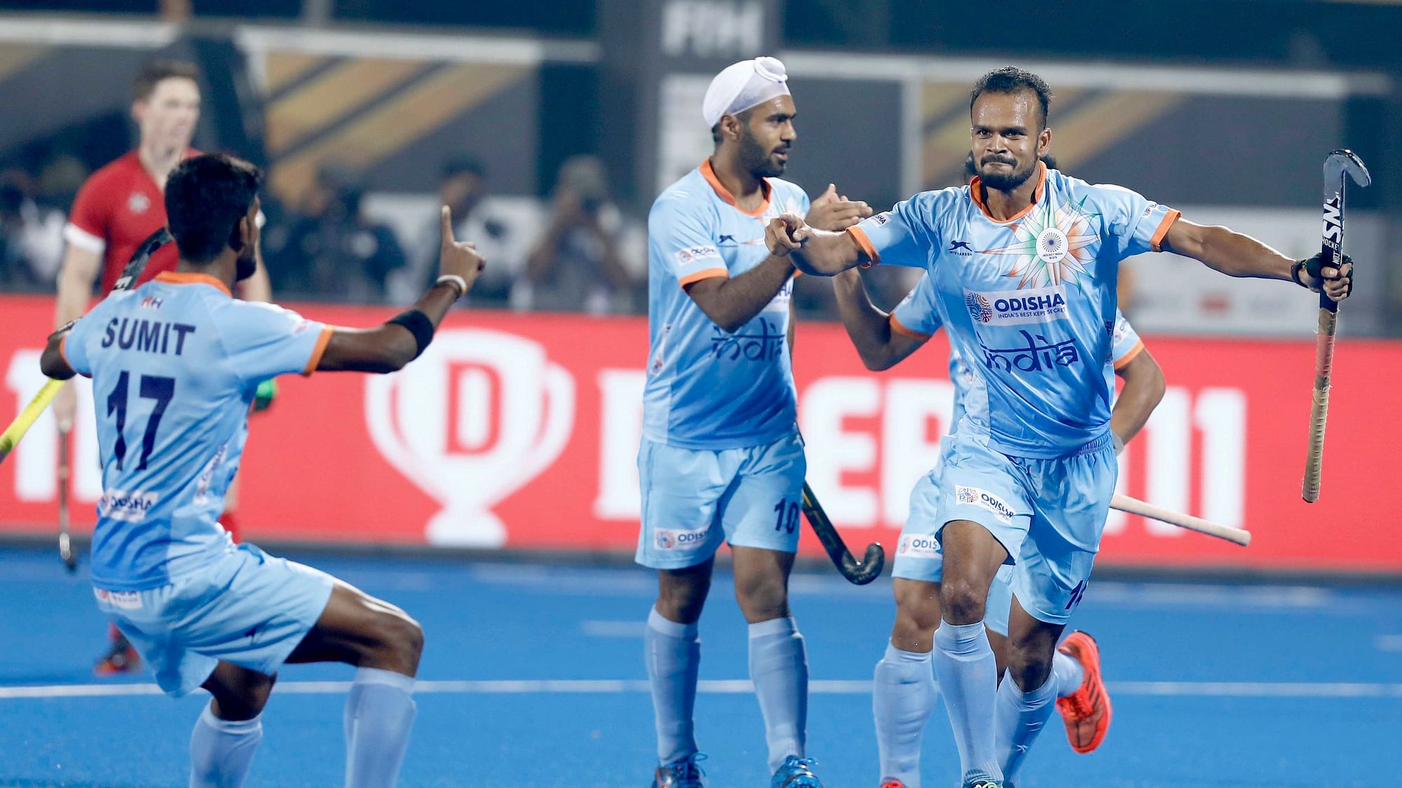 India secure direct entry in the quarter-finals of the men’s hockey World Cup after defeating Canada 5-1.