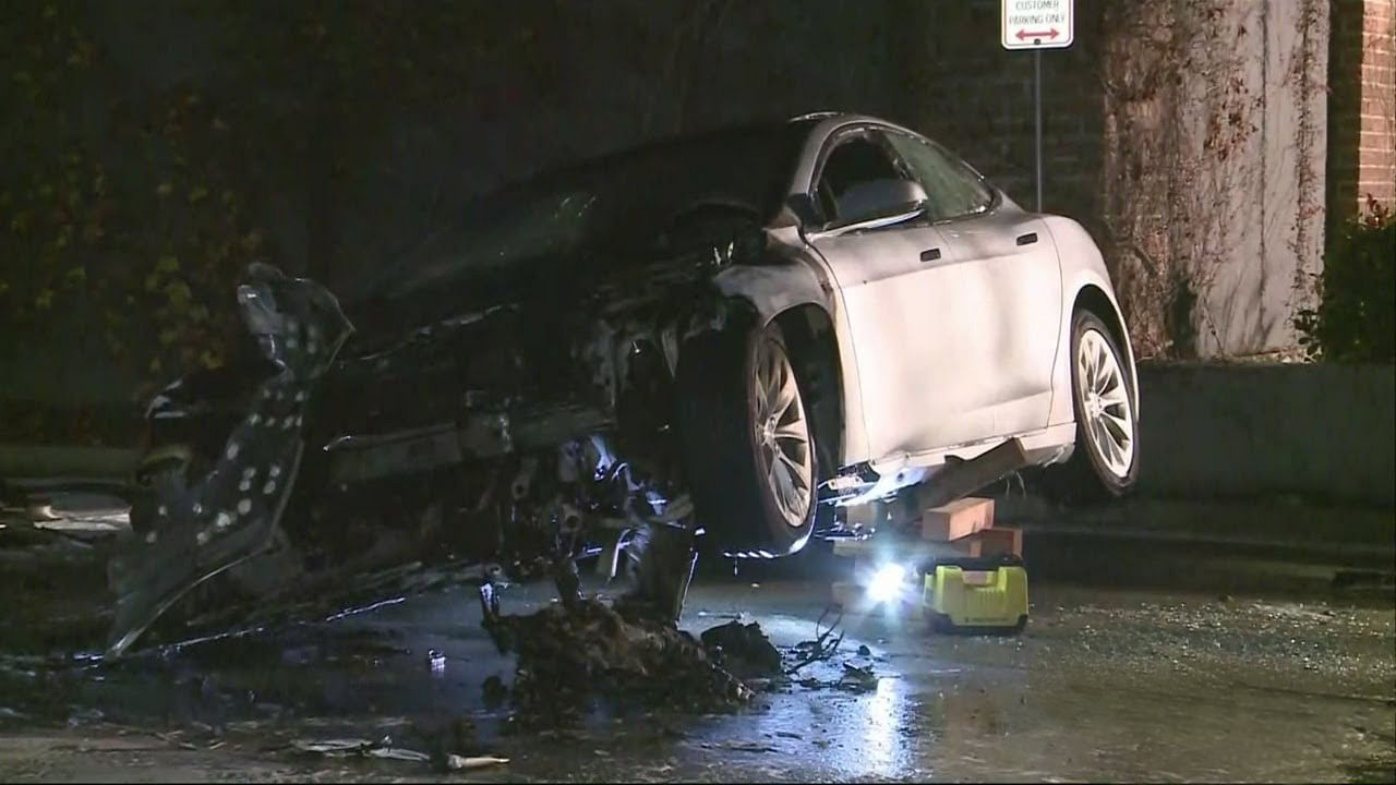 Another Tesla Model S catches fire.