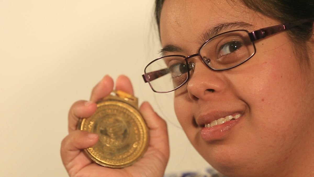 From splashing water in the pool to winning gold at Special Olympics - watch Sneha Verma’s journey.