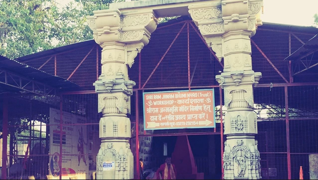Ram Temple workshop in Ayodhya.