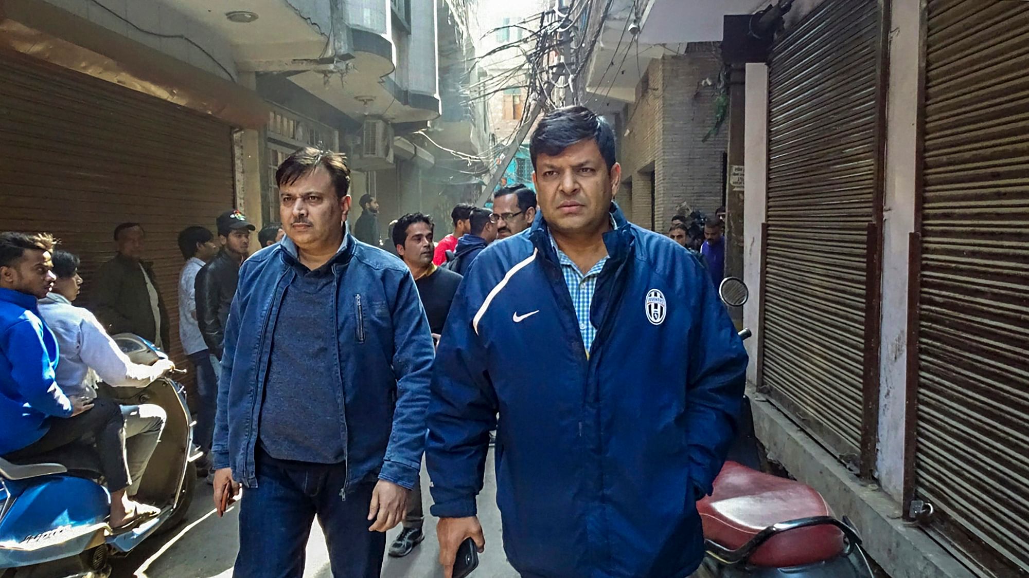 National Investigation Agency (NIA) and Delhi Police officials during a search operation in connection with a probe into a new ISIS module called Harkat ul Harb e Islam, at Jaffrabad, North East district in Delhi.