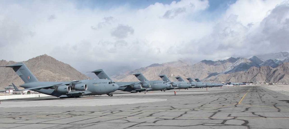 Aircraft belonging to the Indian Air Force carried 463 tonnes of load from Chandigarh to Ladakh in under 6 hours. 