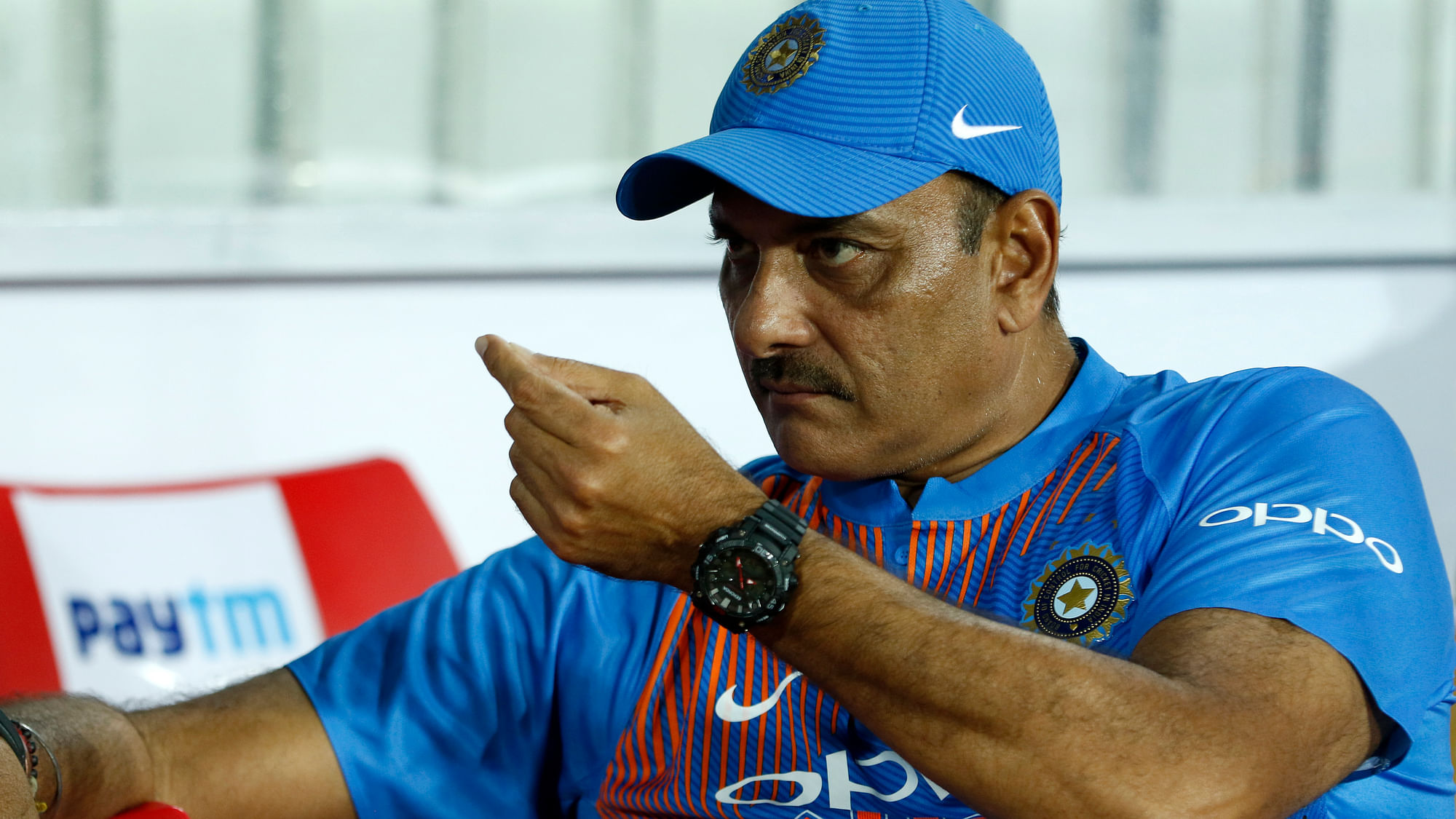 Ravi Shastri has been put in a spot after making an obscene comment during a live broadcast.