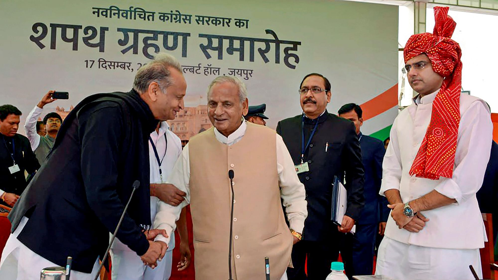 File image of Rajasthan Governor Kalyan Singh (centre).
